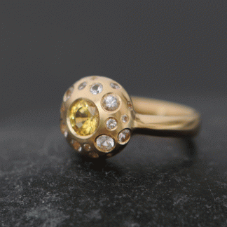 Yellow-sapphire-and-white-diamond-button-ring