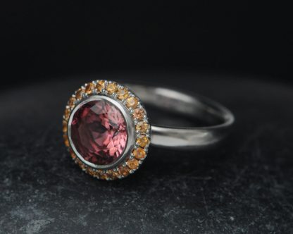 pink-tourmaline-9mm-halo-ring-with-o-sapphires-Platinum-side-3